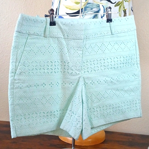 BRAND NEW LOFT EYELIT MINT GREEN SHORTS 💚 - Picture 3 of 7